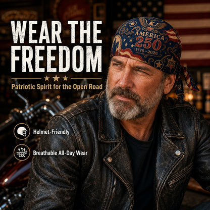 Last Day 49% OFF🔥America 250 Cycling Pirate Hat / Biker Headwrap