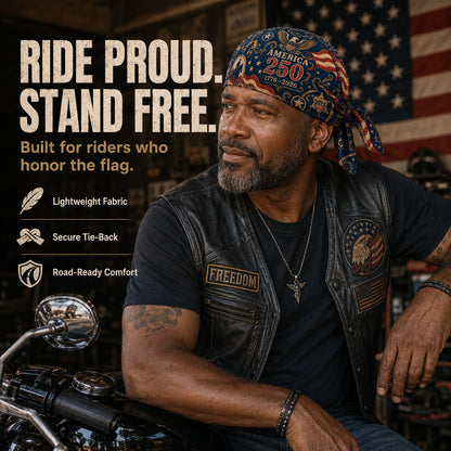 Last Day 49% OFF🔥America 250 Cycling Pirate Hat / Biker Headwrap