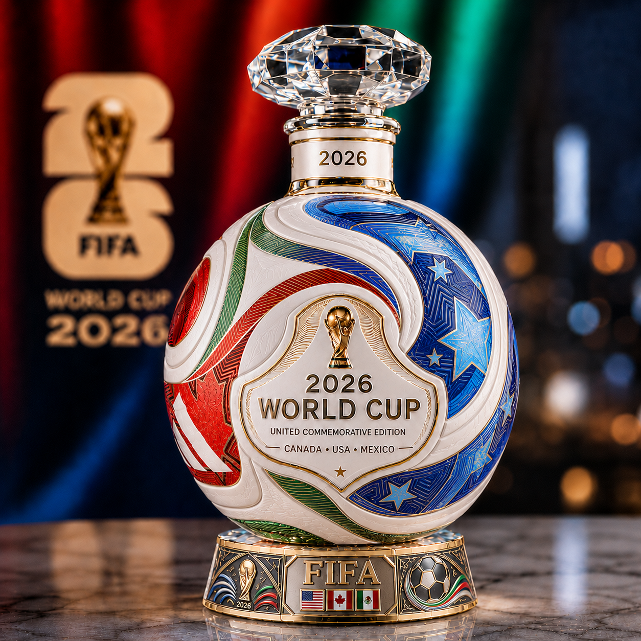 ⚽ Own the Glory: 2026 World Cup Match Ball Decanter – Heritage Edition