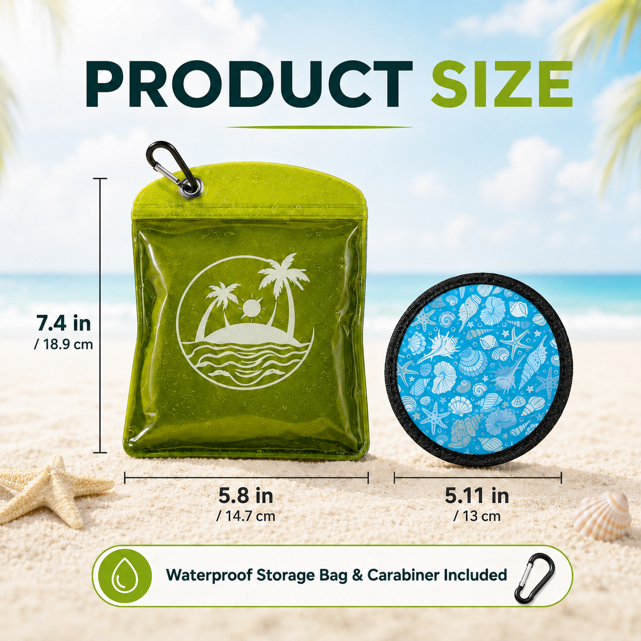 🔥Best Seller | Portable Beach Sand Remover Bag