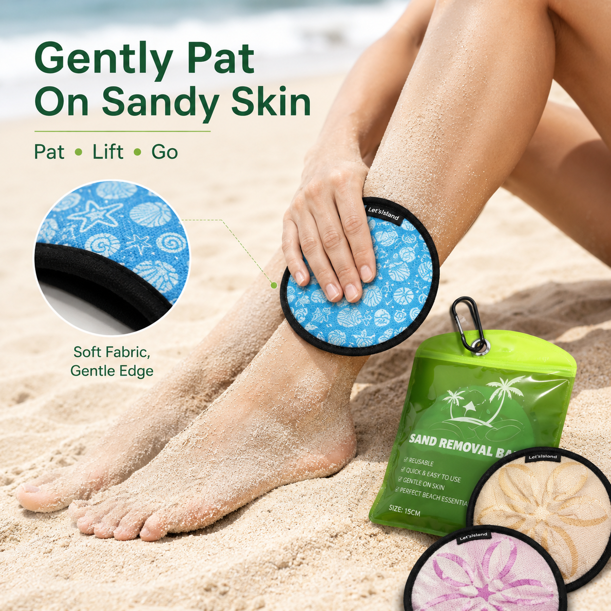 🔥Best Seller | Portable Beach Sand Remover Bag