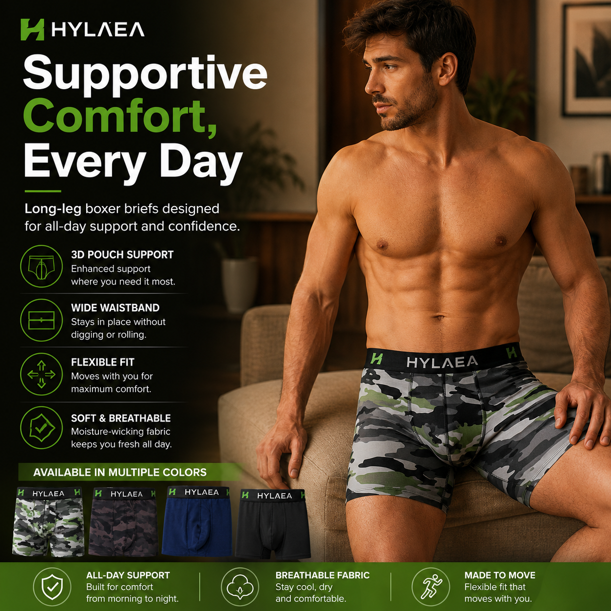 🔥Hot Sale | Men's Bamboo Boxer Briefs