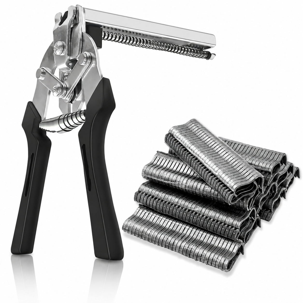 🔥Hot Seller | Hog Ring Pliers Kit with 600 M-Clips