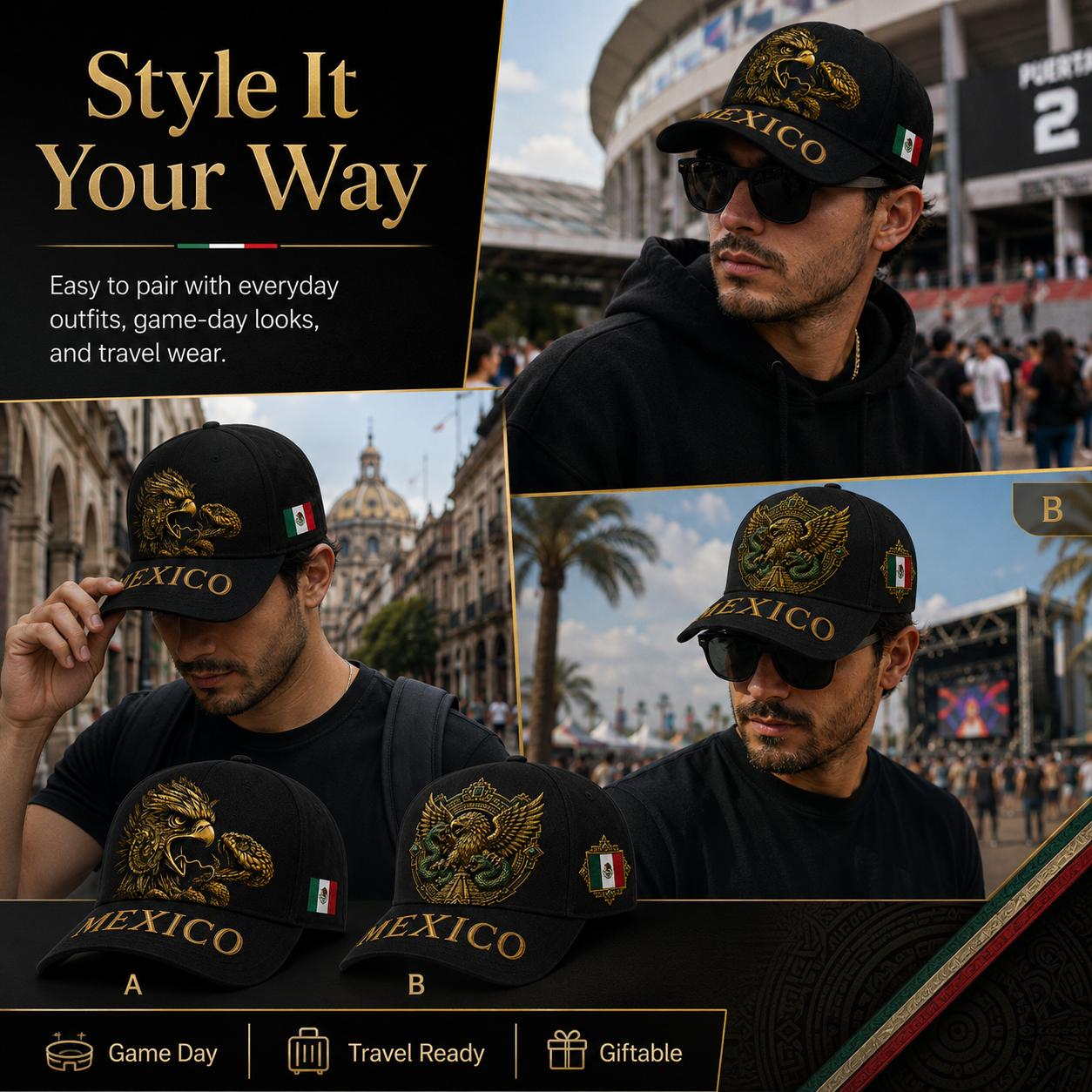 🔥 Hot Sale | Men's & Women's Mexico National Team Soccer Baseball Cap