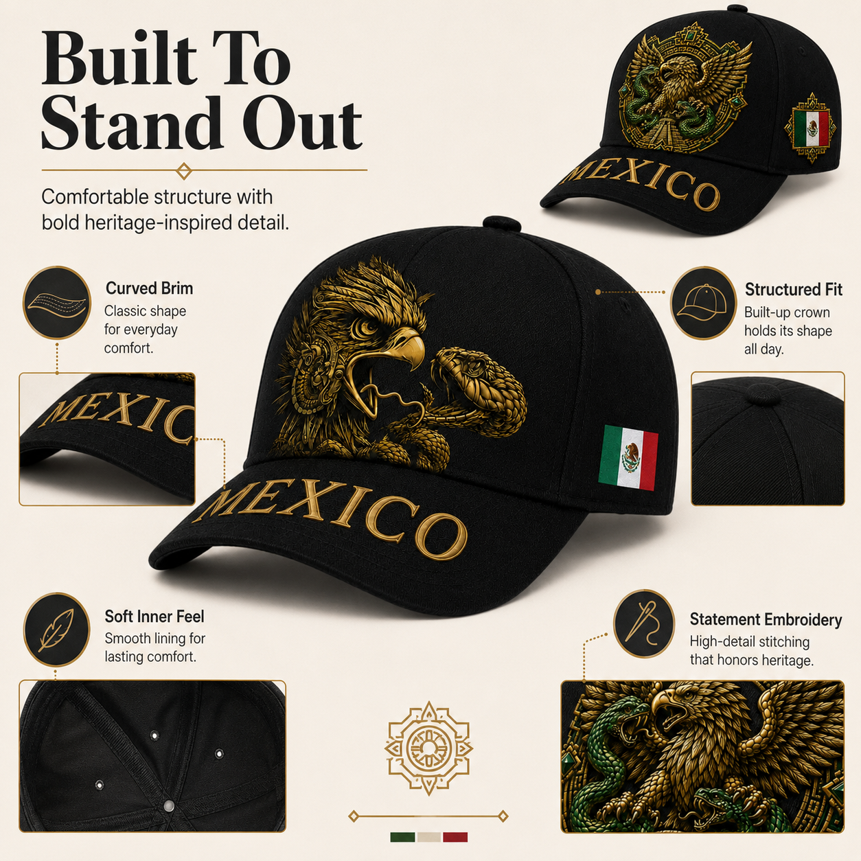 🔥 Hot Sale | Men's & Women's Mexico National Team Soccer Baseball Cap