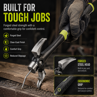 🔥 Hot Sale | Steel 16 oz. Indexing Claw Hammer