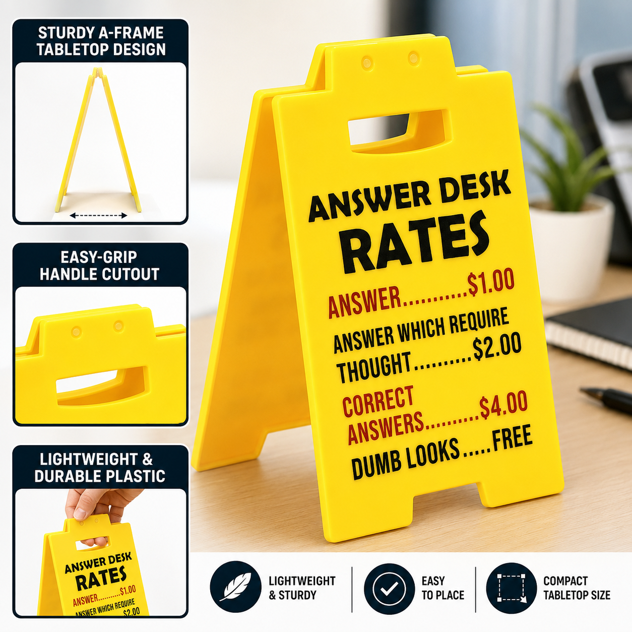 💥New Arrival 🎁Answer Desk Rates Sign