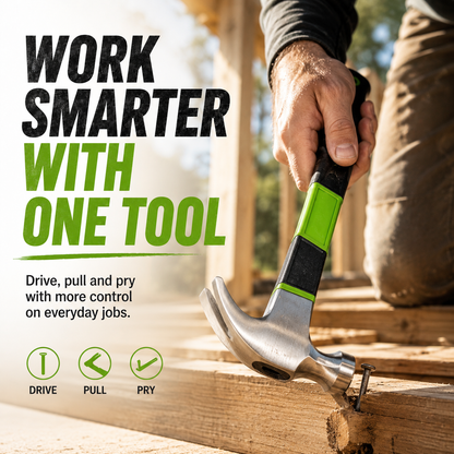 🔥 Hot Sale | Steel 16 oz. Indexing Claw Hammer