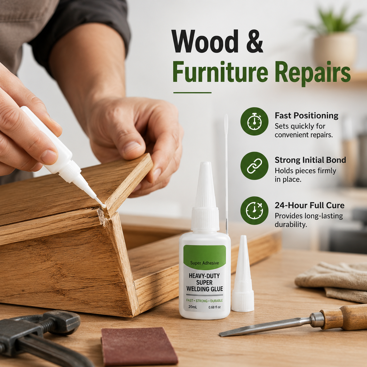 🔥Bestseller｜4PCS Fast-Setting CA Glue