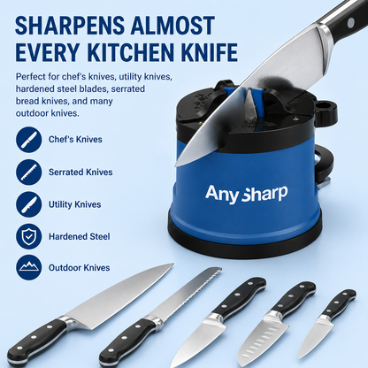 🔥 Kitchen Essential | Hands-Free Knife Sharpener