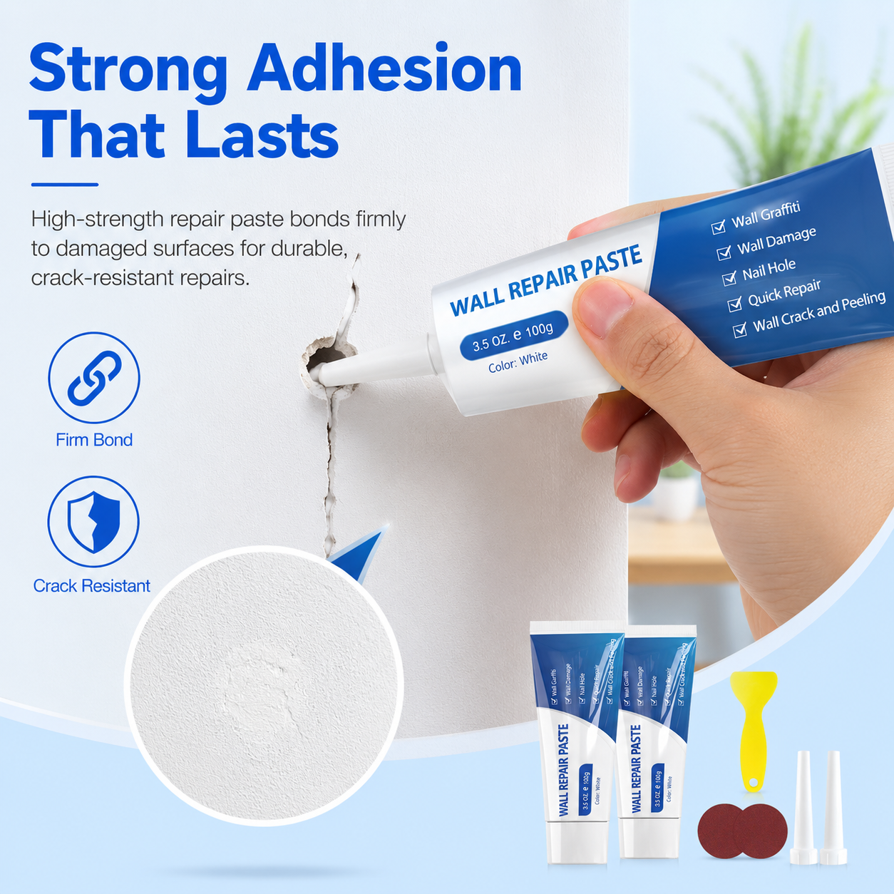 🏠 Home Repair Essential | Professional Wall Repair Paste Kit