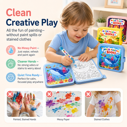 🎨Toddler Watercolor Art Books – Travel Ready