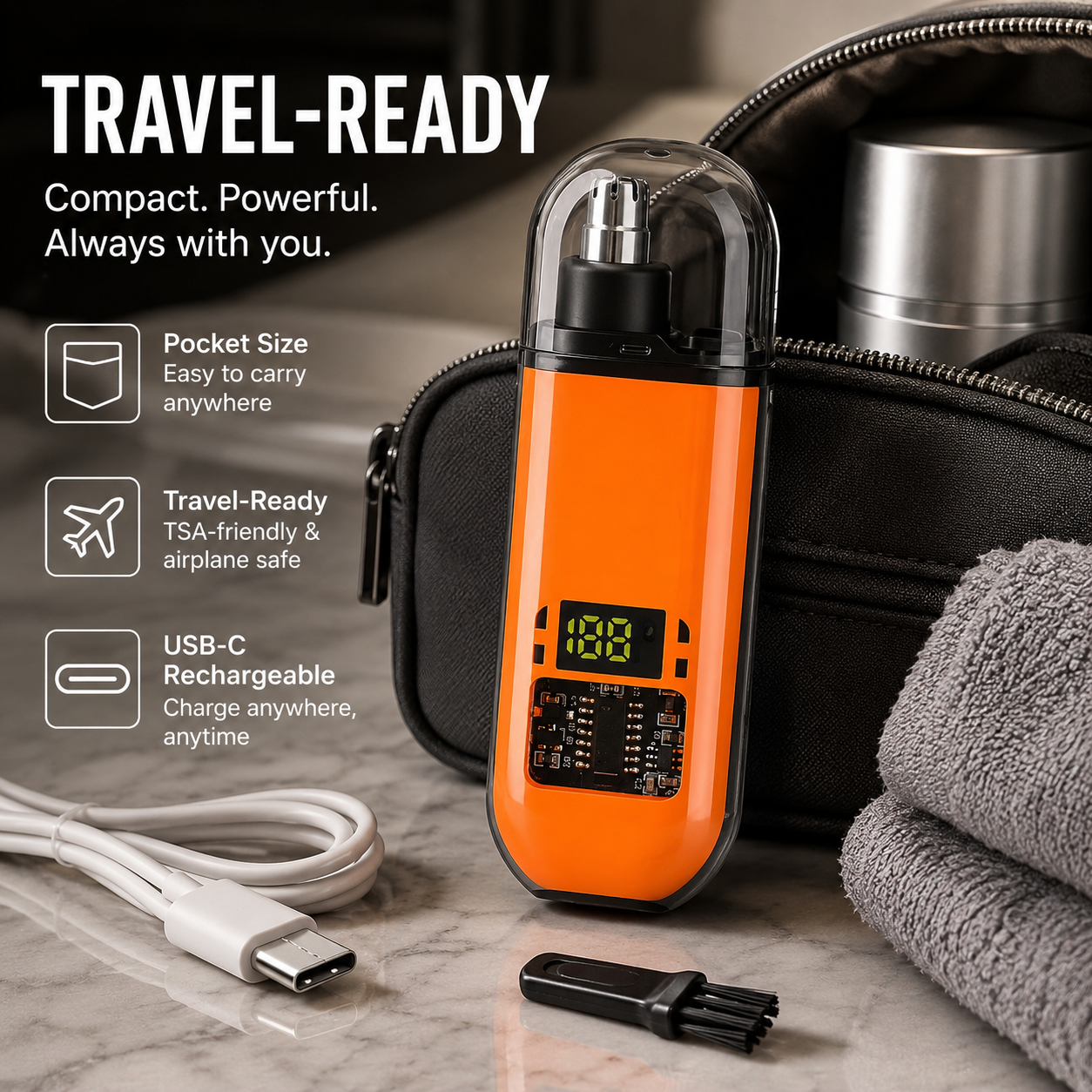 🔥 LAST DAY 50% OFF-🛠️Electric Nose Hair Trimmer