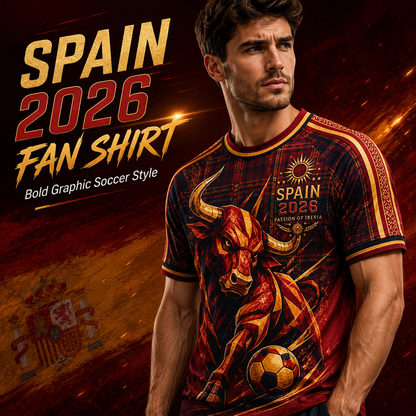 💥New Launch 🔥2026 Spain Theme T-Shirt
