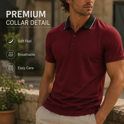 👕 Men's Stylish Polo Shirt | 49% OFF Today!