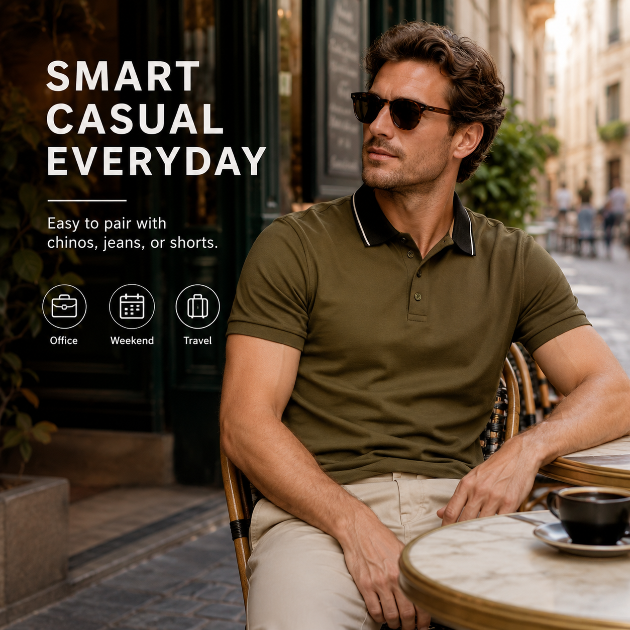 👕 Men's Stylish Polo Shirt | 49% OFF Today!