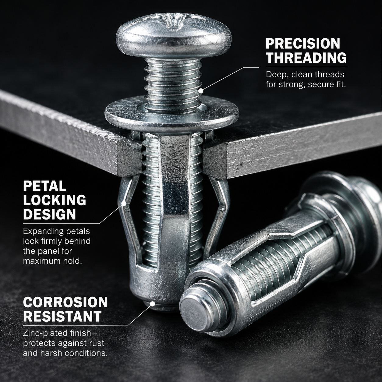 🛠️ 10 PCS Petal Rivet Nut Locking Kit | 49% OFF Today!