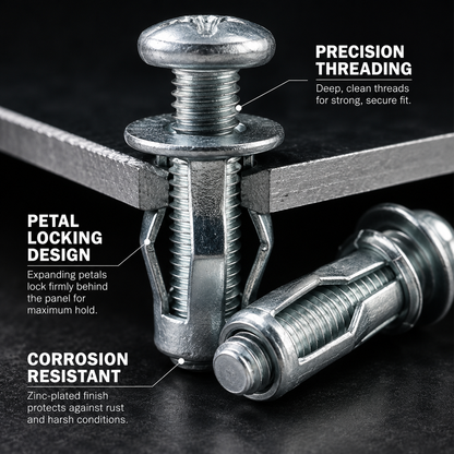 🛠️ 10 PCS Petal Rivet Nut Locking Kit | 49% OFF Today!