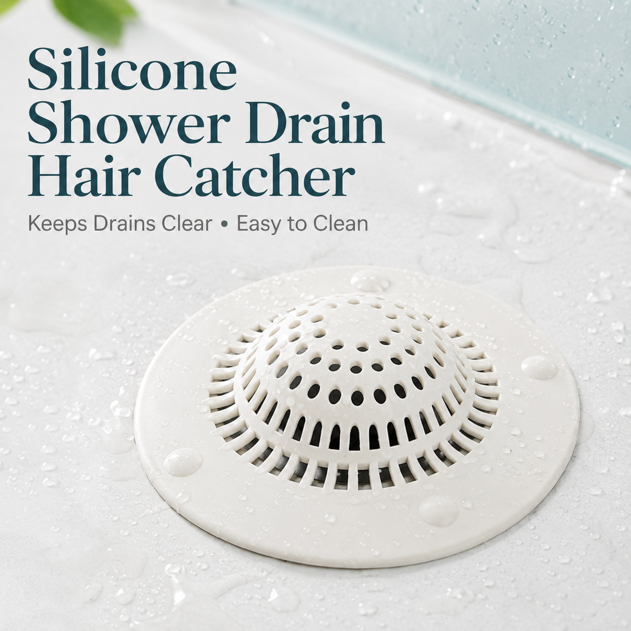 💦Shower Drain Hair Catcher — Prevents Clogs and Reduces Bathtub Odors