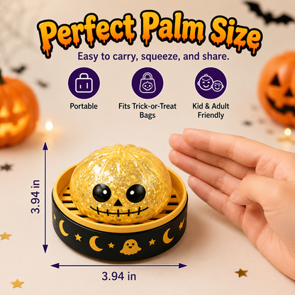 🎃 Glitter Ghost Squeeze Toys – Spooky Fidget Set for Halloween Party Favors & Stress Relief
