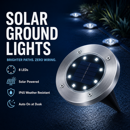 ☀️Solar Garden Lights – Waterproof Outdoor Landscape Lighting for Pathway, Patio & Yard