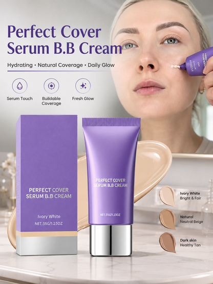 ✨ Hot Sale | Perfect Cover Serum BB Cream – Hydrating, Skin-Rejuvenating & Glass Skin Finish