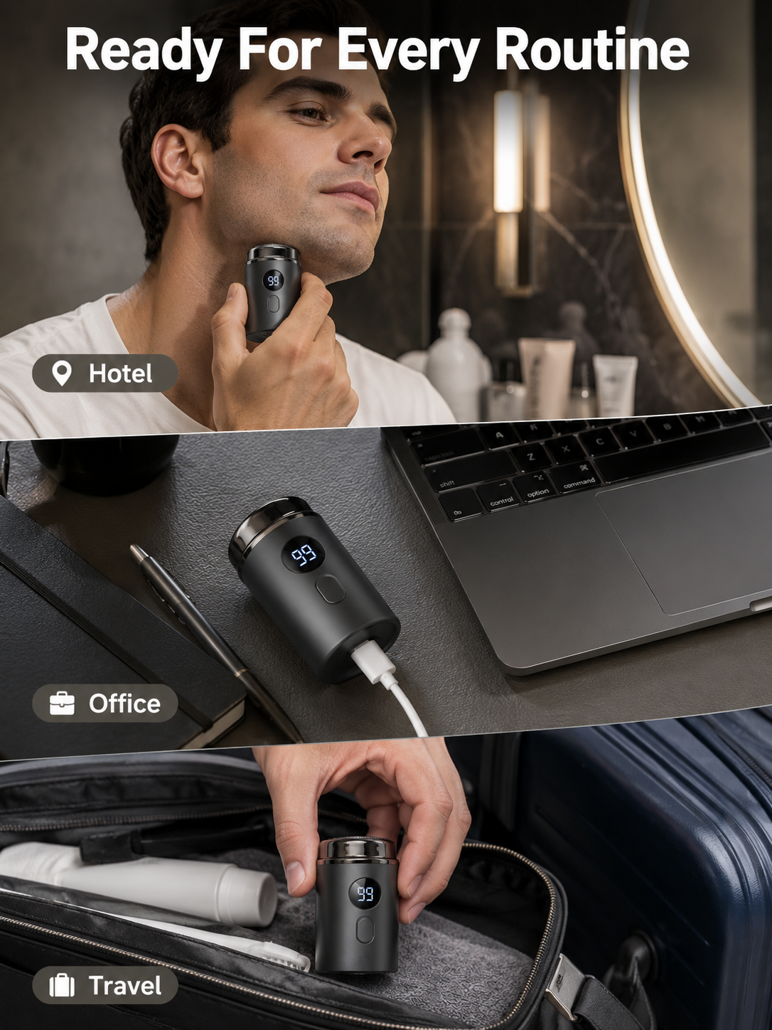 🔥 Hot Sale Mini Portable Electric Shaver for Men & Women – USB Rechargeable Waterproof Razor