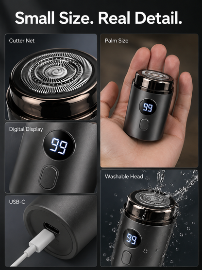 🔥 Hot Sale Mini Portable Electric Shaver for Men & Women – USB Rechargeable Waterproof Razor