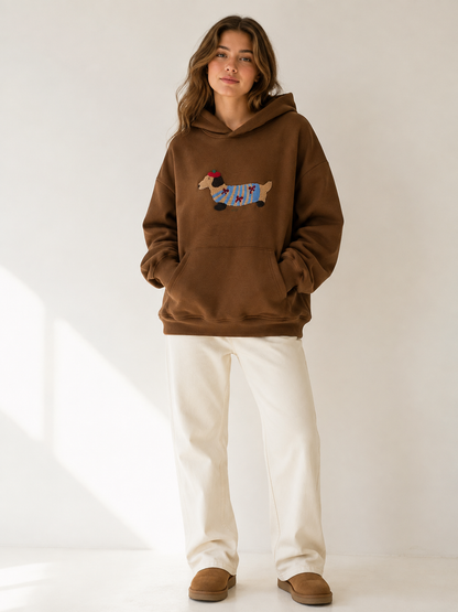 🔥 Hot Sale  Cartoon Dog Oversized Hoodie – Y2K Vintage Unisex Sweatshirt