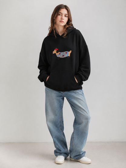 🔥 Hot Sale  Cartoon Dog Oversized Hoodie – Y2K Vintage Unisex Sweatshirt