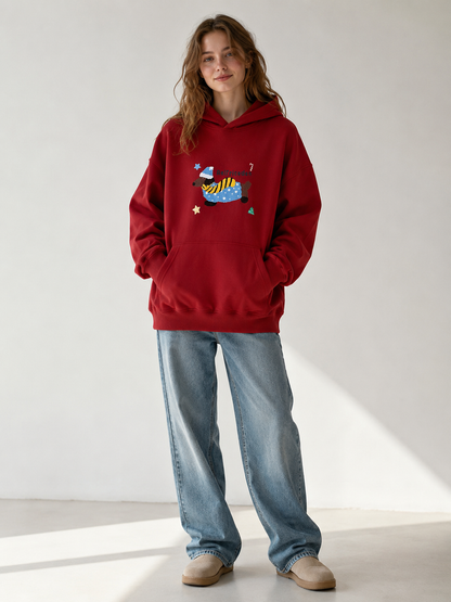 🔥 Hot Sale  Cartoon Dog Oversized Hoodie – Y2K Vintage Unisex Sweatshirt