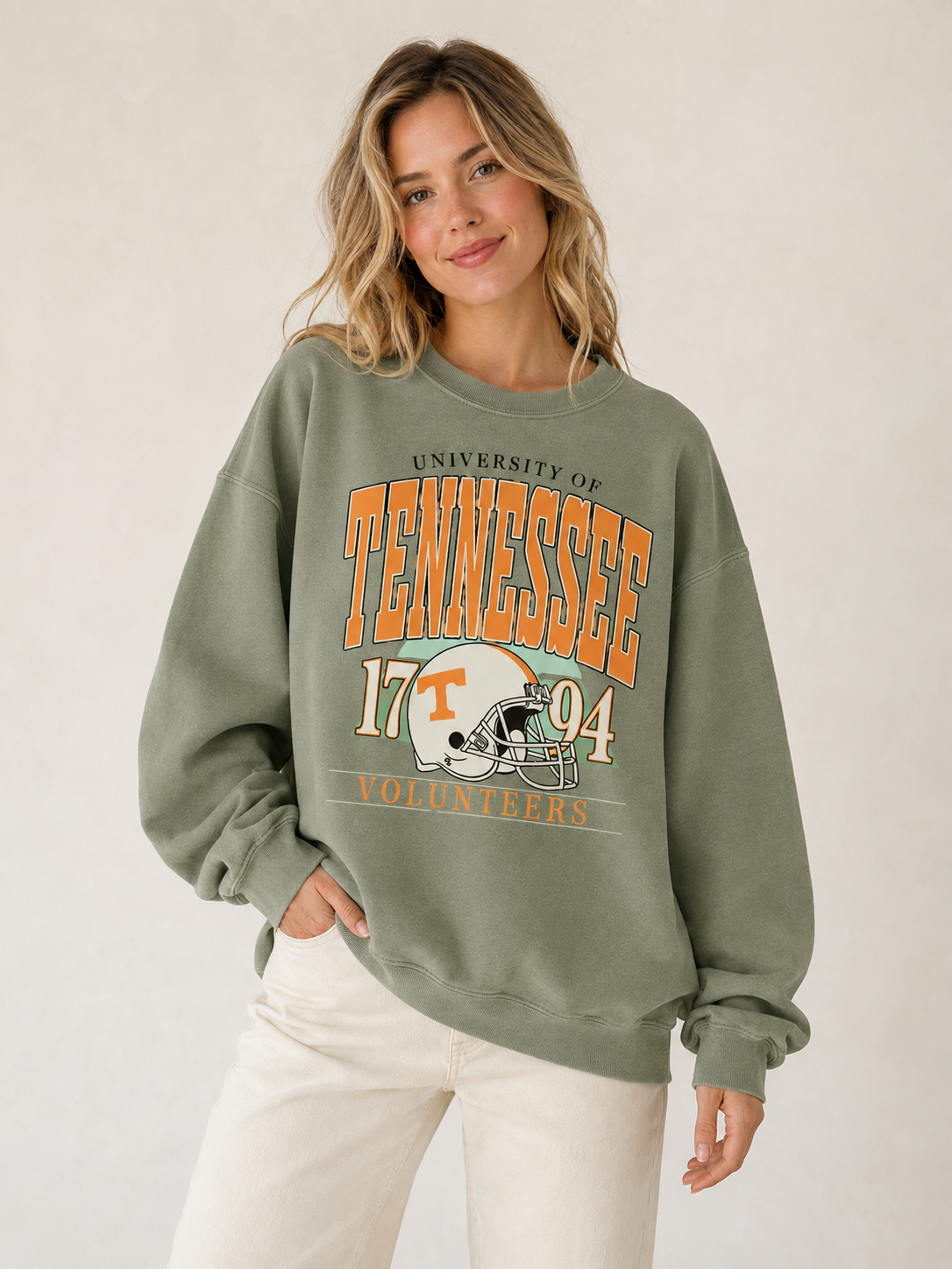 🔥 Retro Style Pick Unisex Vintage College Football Crewneck Sweatshirt