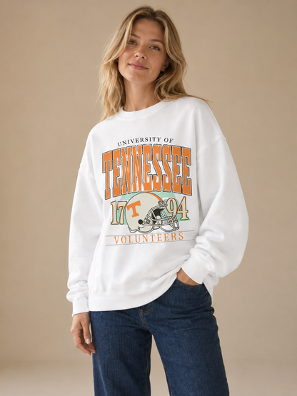 🔥 Retro Style Pick Unisex Vintage College Football Crewneck Sweatshirt