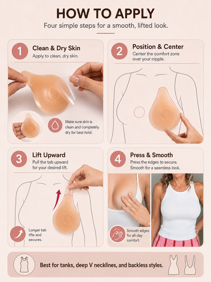 ✨ Confidence Boost Lift Nipple Covers for a Natural-Looking Lift