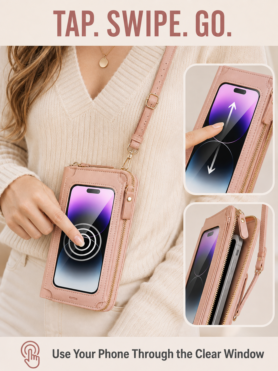 🎁Women's Touch Screen Mobile Phone Messenger bag🤩