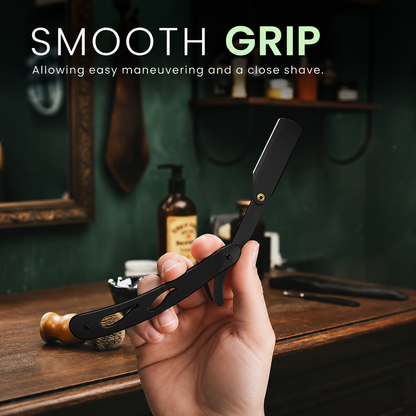 🔥Professional Straight Razor for Men | Barber Straight Edge + 10 Blades Included