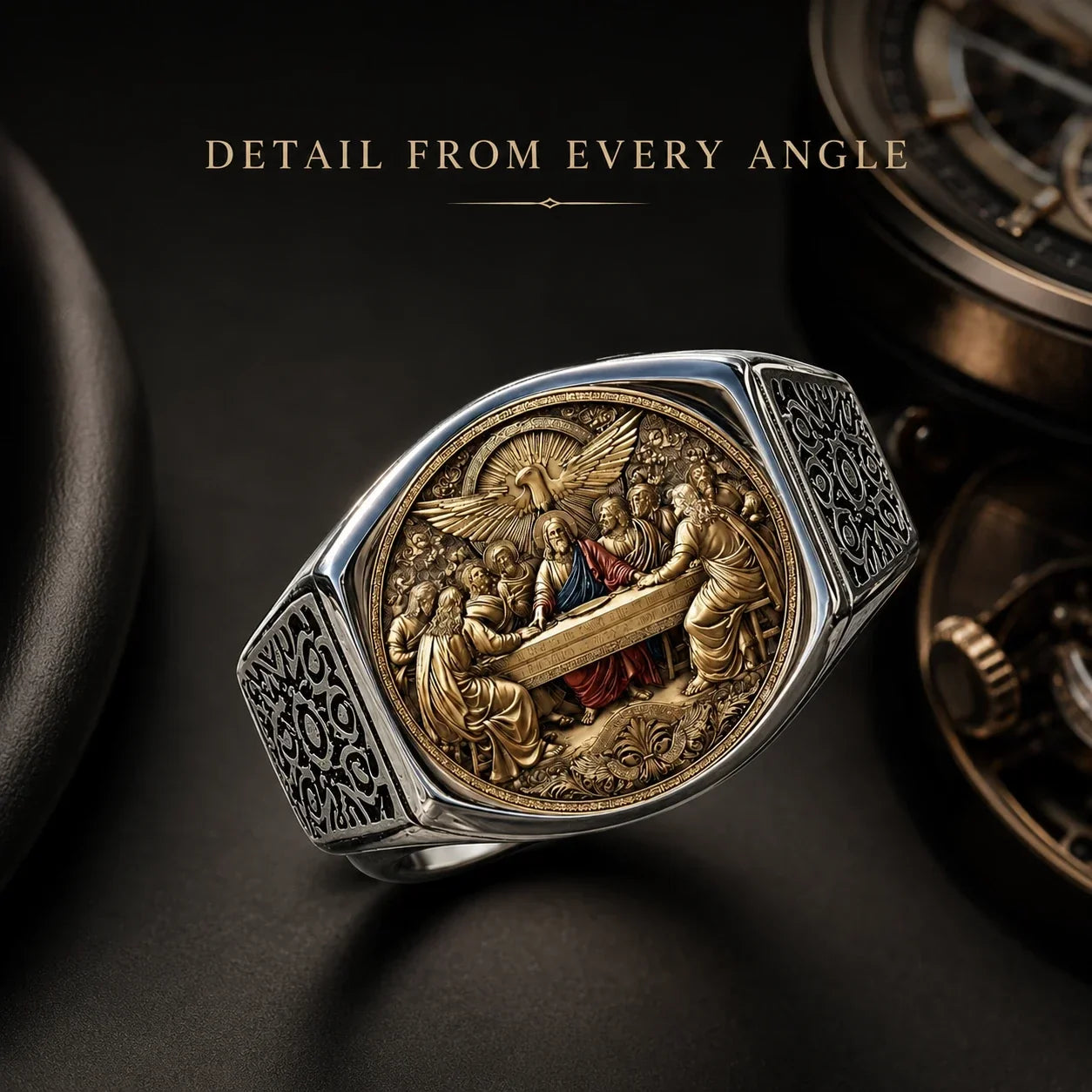 Faith & Fellowship Statement Ring | Symbolic Men's Gift