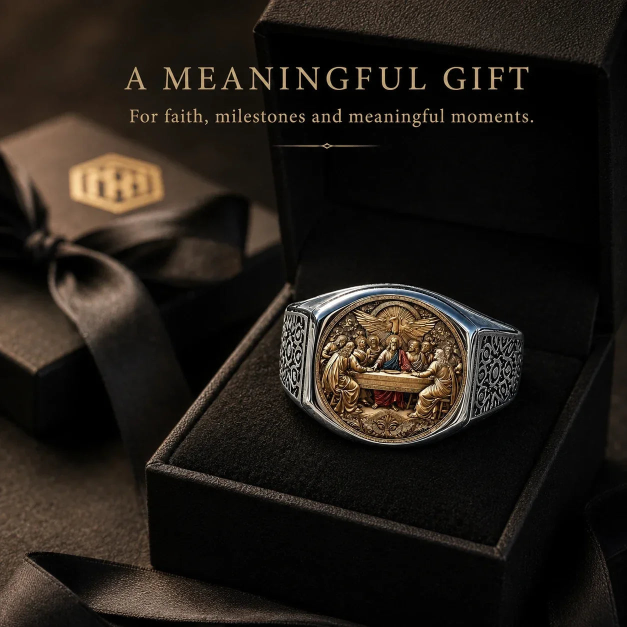 Faith & Fellowship Statement Ring | Symbolic Men's Gift
