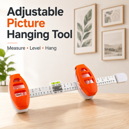 🔥🛠️Professional Picture Hanging Tool with Level and Ruler