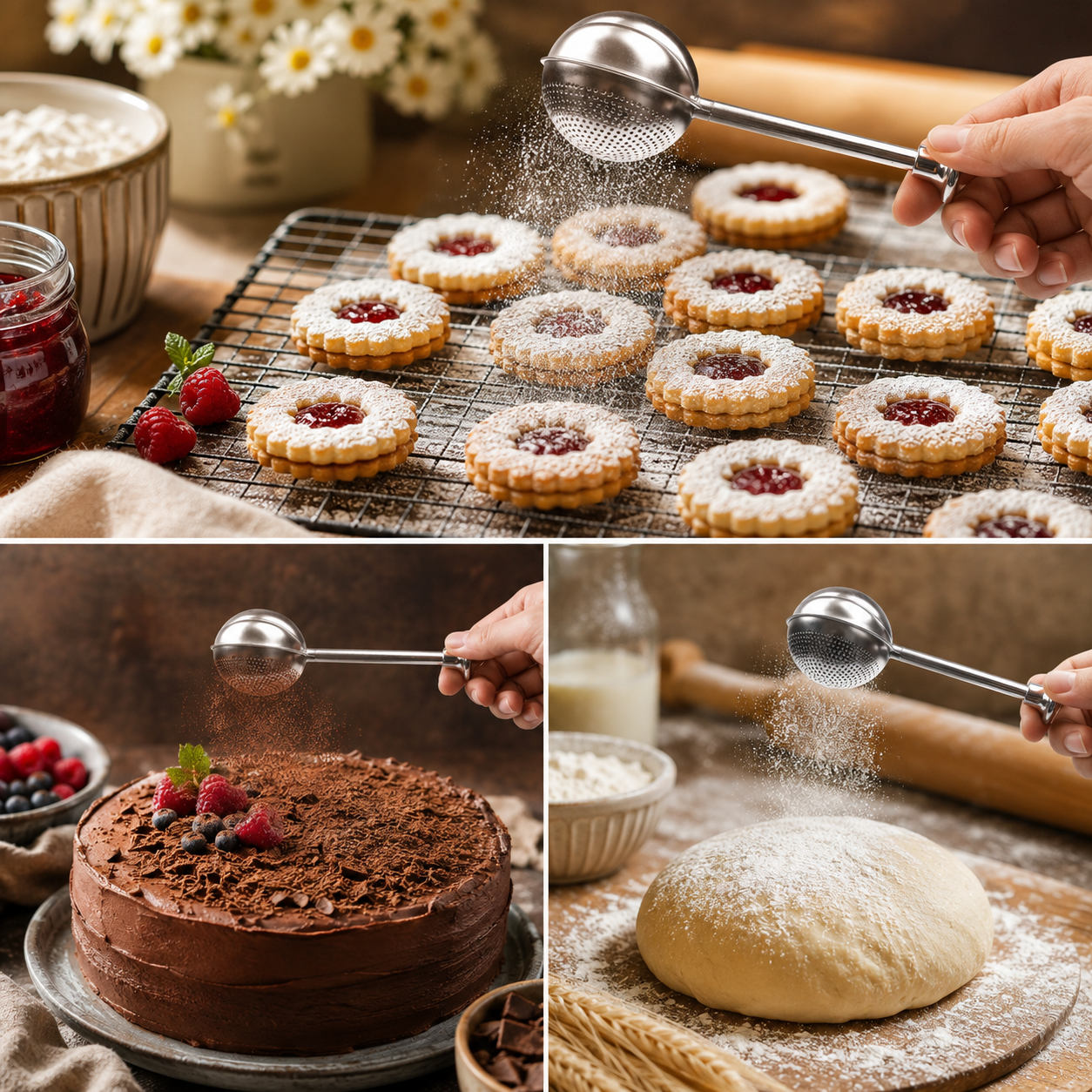 🔥🛠️2x Baker's Dusting Wand for Baking, Sugar, Flour, and Spices