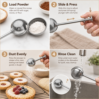 🔥🛠️2x Baker's Dusting Wand for Baking, Sugar, Flour, and Spices