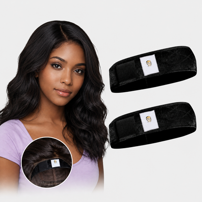 🔥Limited-Time Special Offer Brown Black Wig Grip Band 2pcs for Women Adjustable Headband