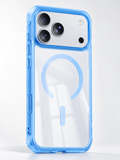 📱 Tech Deal – MagSafe Protective iPhone Case ✨ Glossy Clear Cover with Hidden Stand, Wrist Strap & Raised-Edge Protection 🛡️