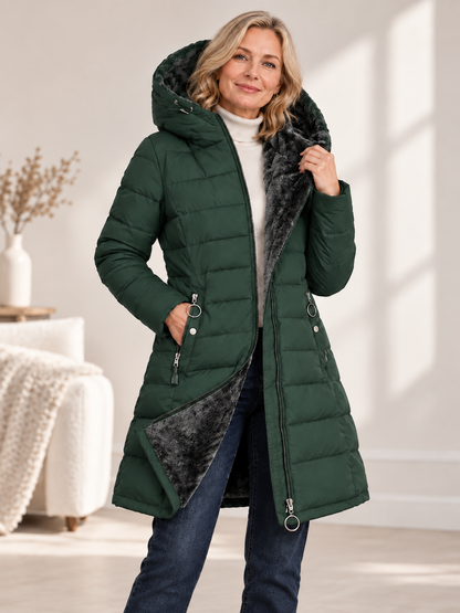 ❄️ Winter Deal – Women’s Hooded Down Coat 🧥 Warm, Windproof & Water-Resistant Outerwear for Commuting and Outdoor Adventures 🏔️