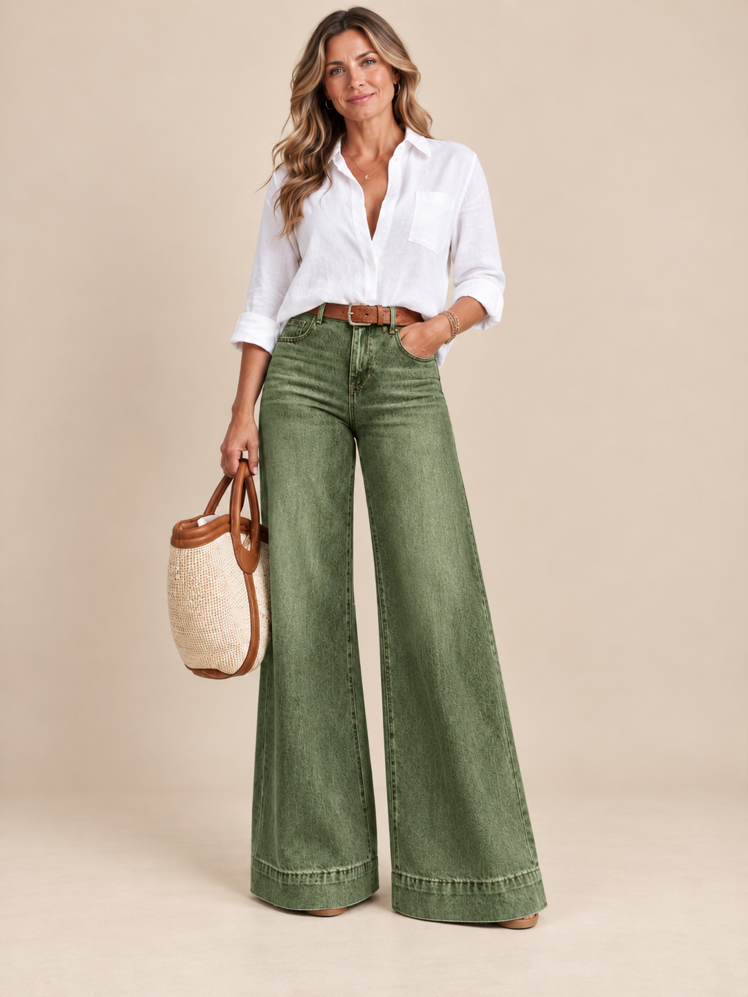 ✨ Denim Deal – Women’s Relaxed High-Rise Jeans 👖 Stretchy Everyday Comfort with a Flattering Casual Fit 💕