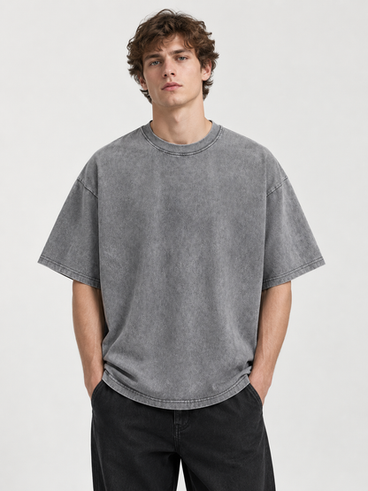 🔥 Streetwear Deal – Unisex Oversized Washed Tee 👕 Relaxed Vintage Style for Everyday Casual Looks ✨