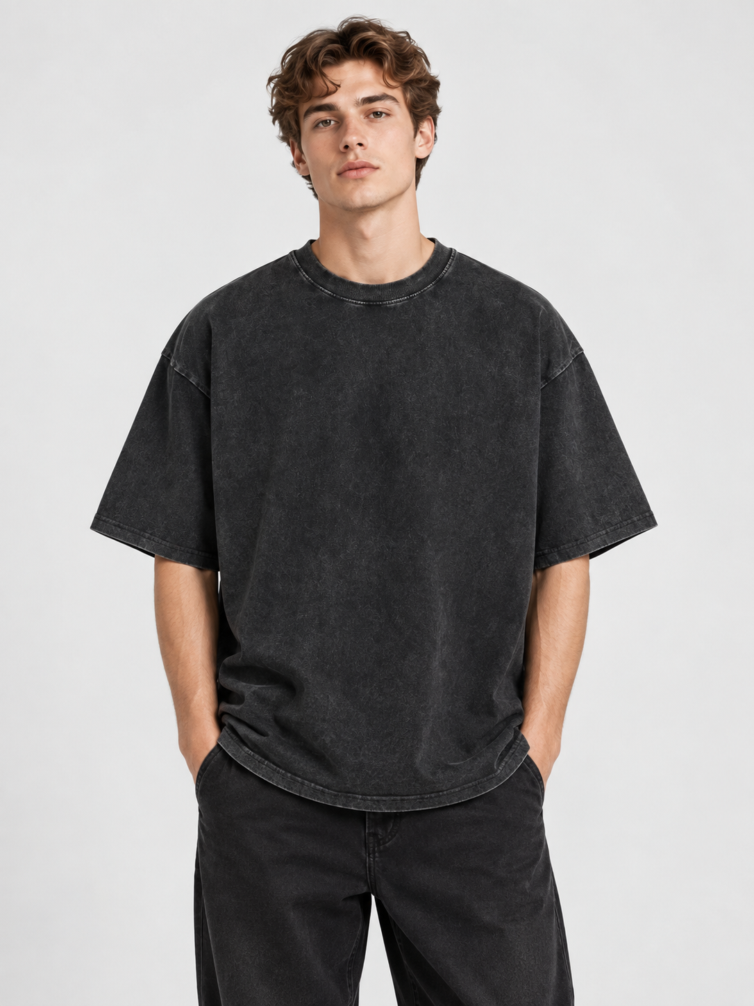 🔥 Streetwear Deal – Unisex Oversized Washed Tee 👕 Relaxed Vintage Style for Everyday Casual Looks ✨