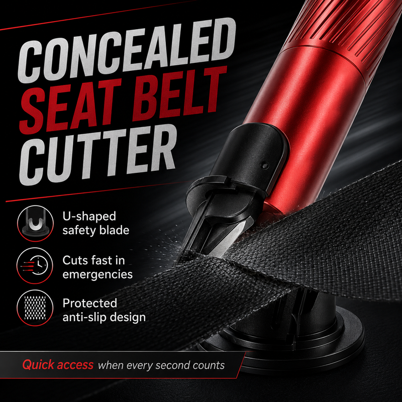 🚗 2-in-1 Car Emergency Escape Tool