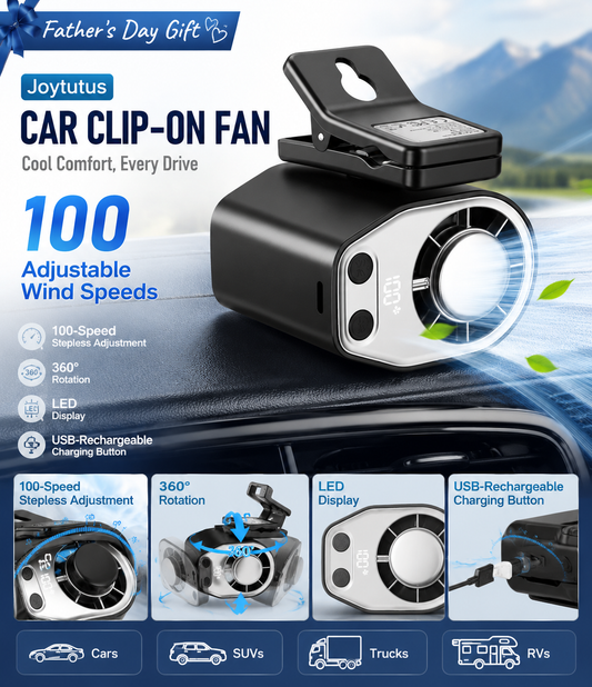 🎁【Father's Day Gift】Semiconductor Cooling Clip-On Fan