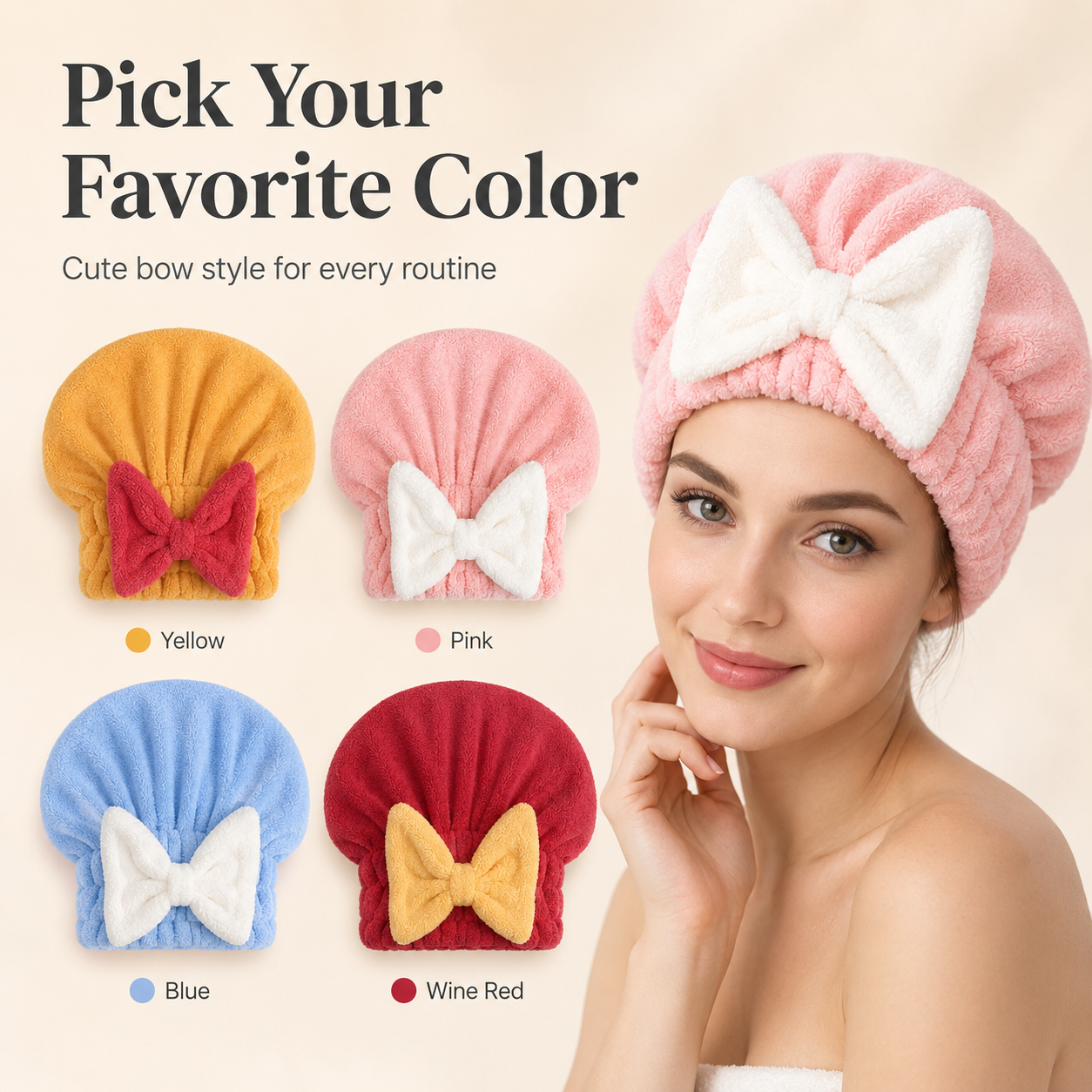 🎁Hot Sale 49％ OFF🔥Women's super absorbent and quick-drying hair drying cap